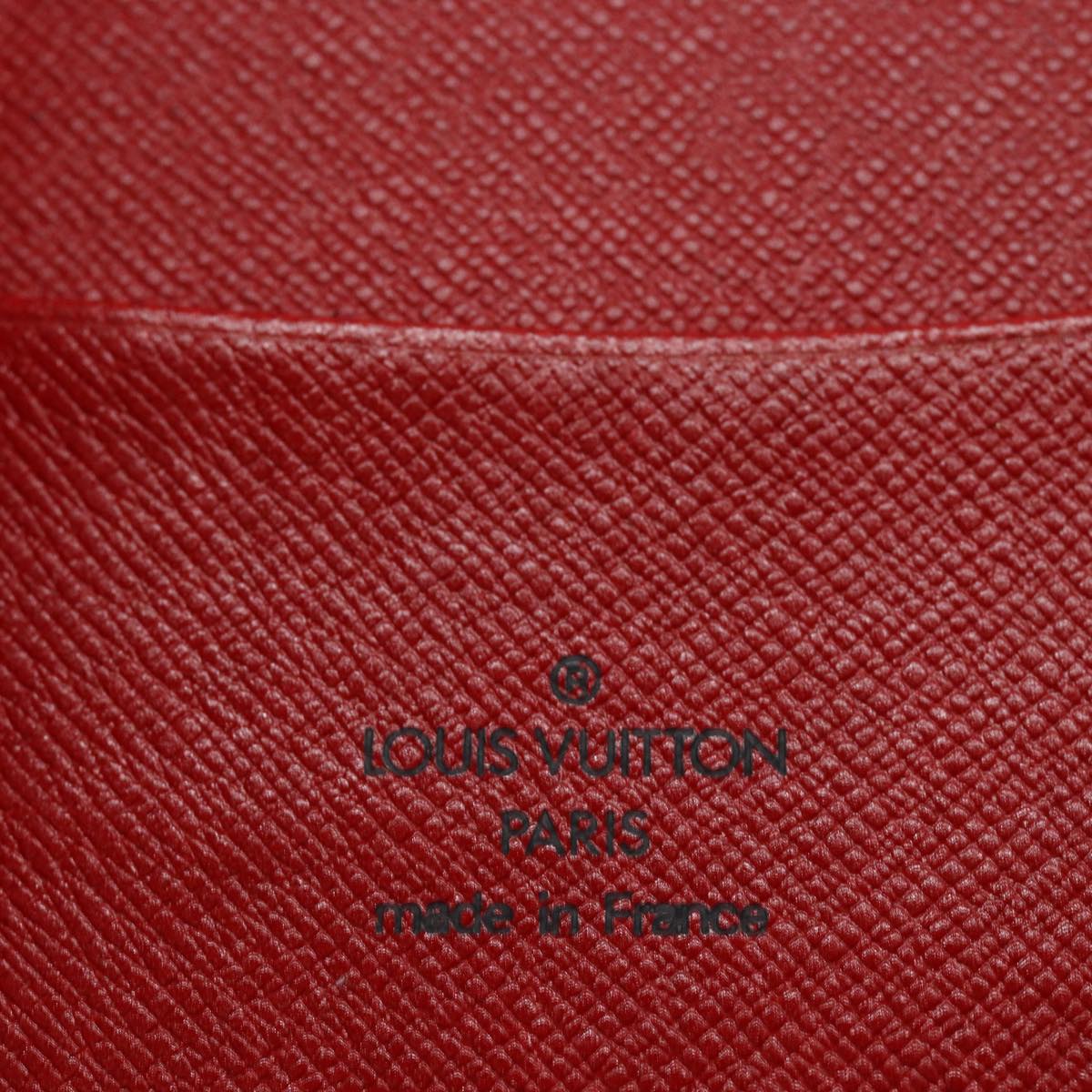 LOUIS VUITTON Epi Agenda Geod Wallet Red M63877 LV Auth 84881