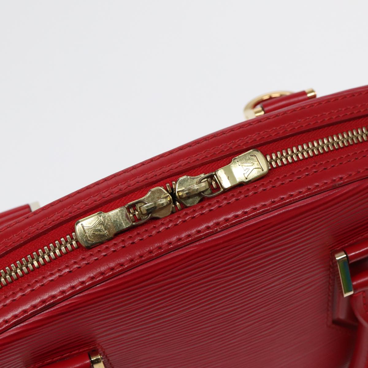 LOUIS VUITTON Epi jasmine Hand Bag Red M52087 LV Auth 84895