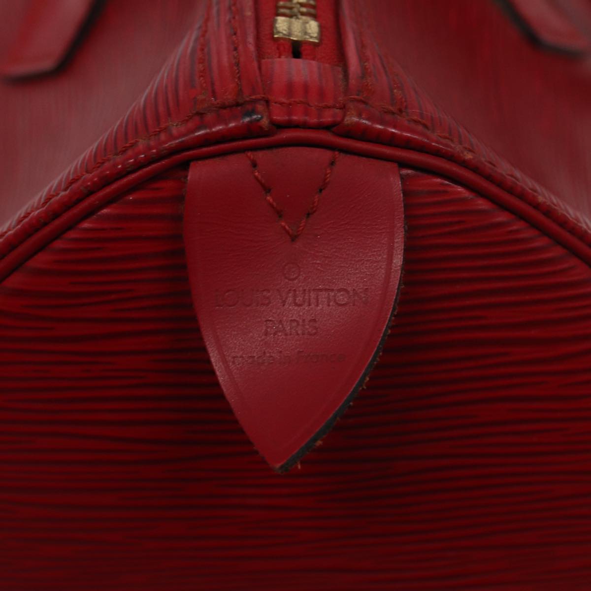 LOUIS VUITTON Epi Speedy 30 Hand Bag Castilian Red M43007 LV Auth 84905