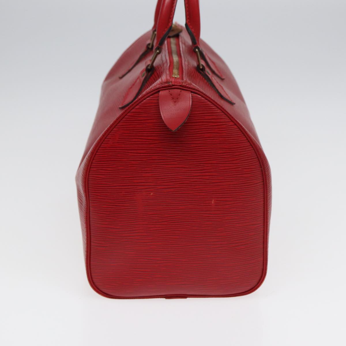 LOUIS VUITTON Epi Speedy 30 Hand Bag Castilian Red M43007 LV Auth 84905