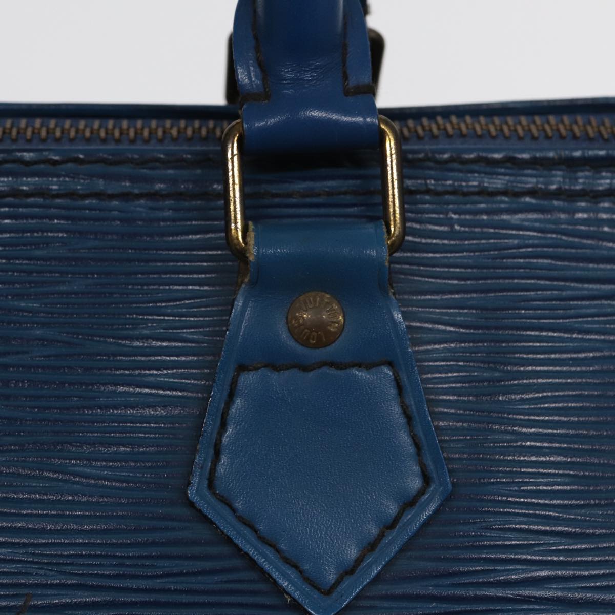 LOUIS VUITTON Epi Speedy 25 Hand Bag Toledo Blue M43015 LV Auth 84906