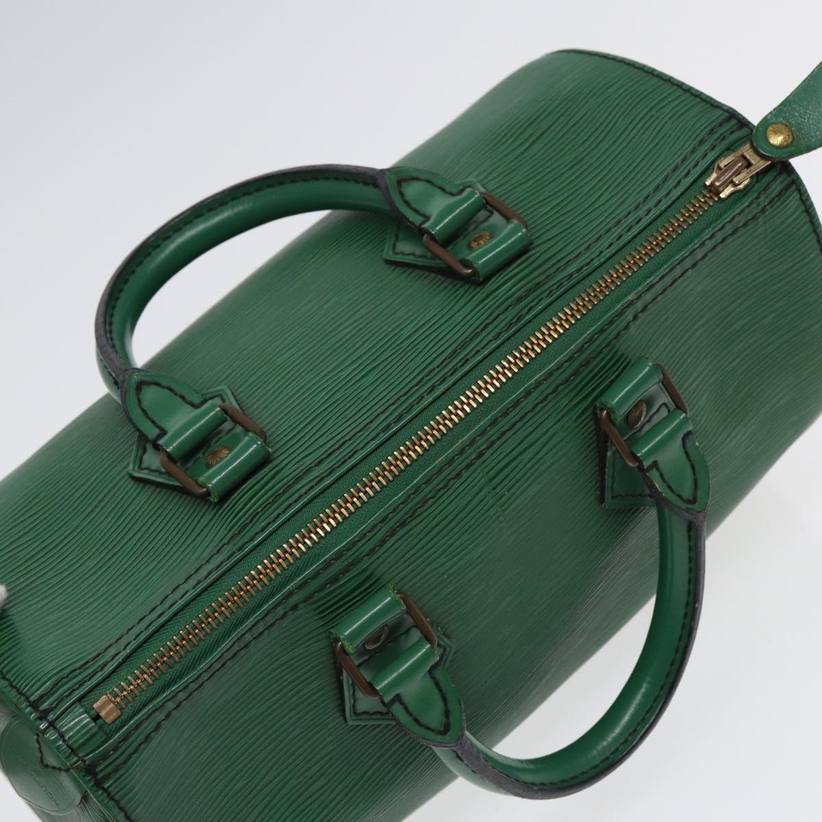 LOUIS VUITTON Epi Speedy 25 Hand Bag Borneo Green M43014 LV Auth 84907