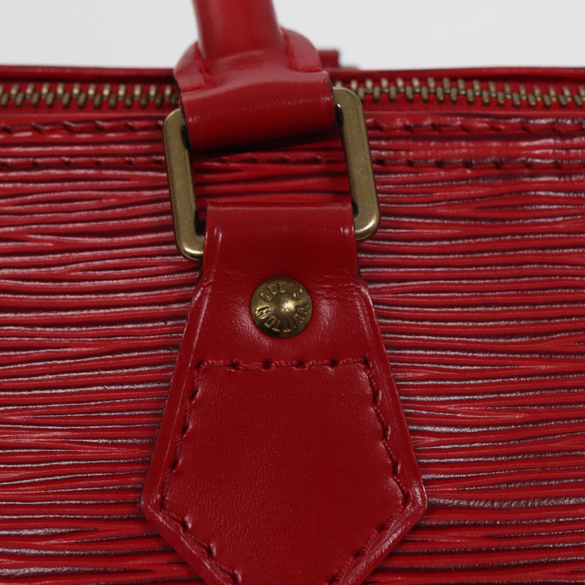 LOUIS VUITTON Epi Speedy 25 Hand Bag Castilian Red M43017 LV Auth 84908