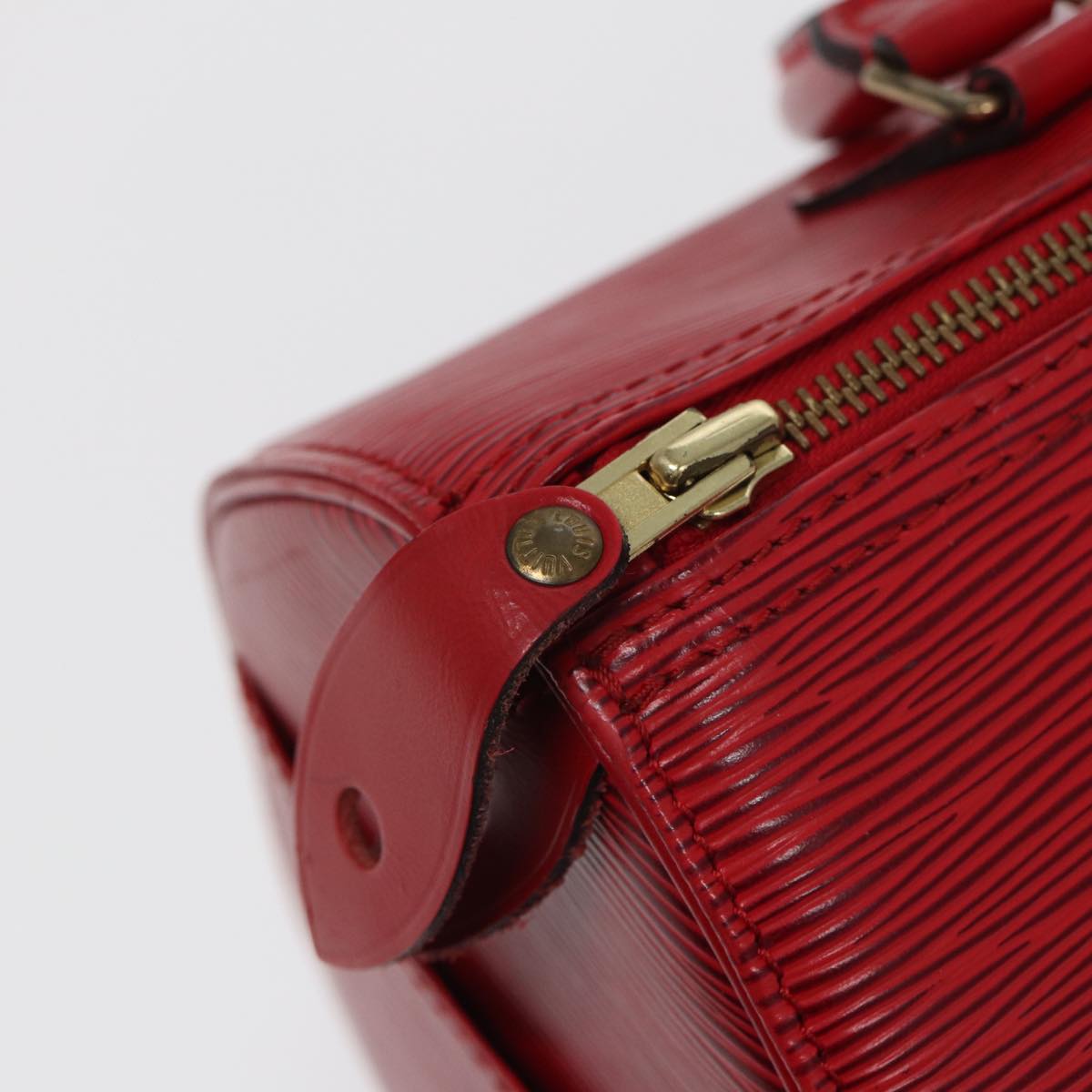 LOUIS VUITTON Epi Speedy 25 Hand Bag Castilian Red M43017 LV Auth 84908