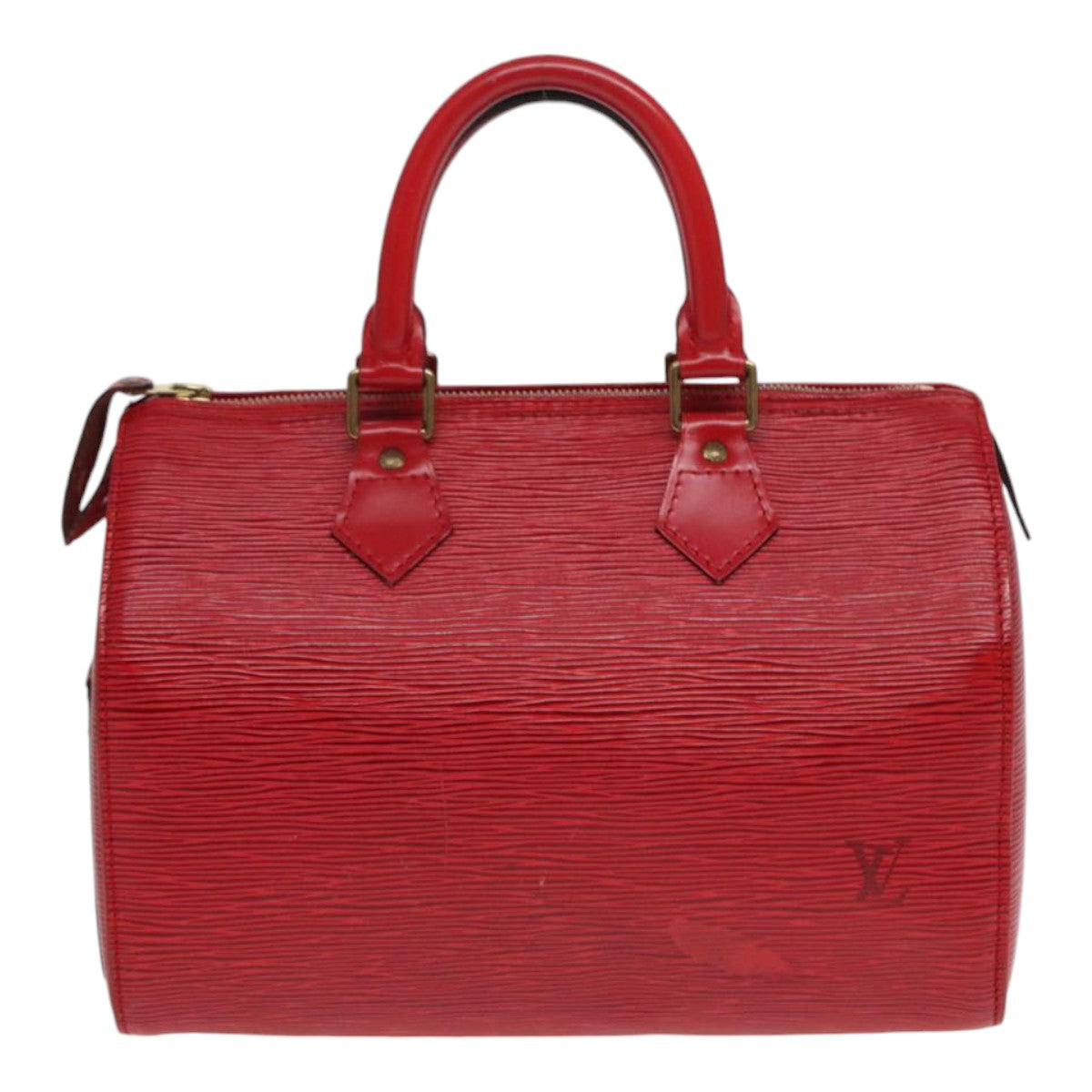 LOUIS VUITTON Epi Speedy 25 Hand Bag Castilian Red M43017 LV Auth 84908 - 0