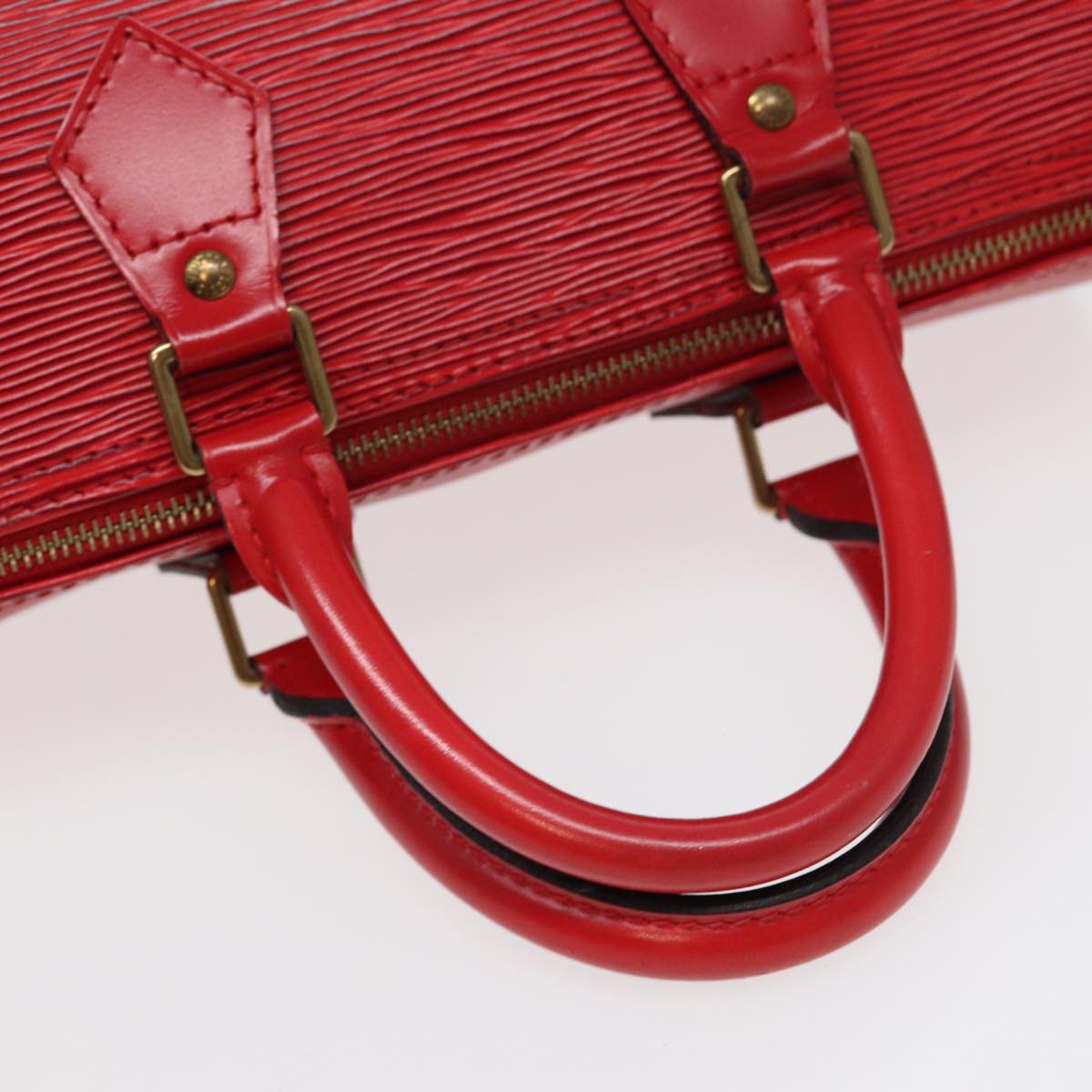 LOUIS VUITTON Epi Speedy 25 Hand Bag Castilian Red M43017 LV Auth 84908