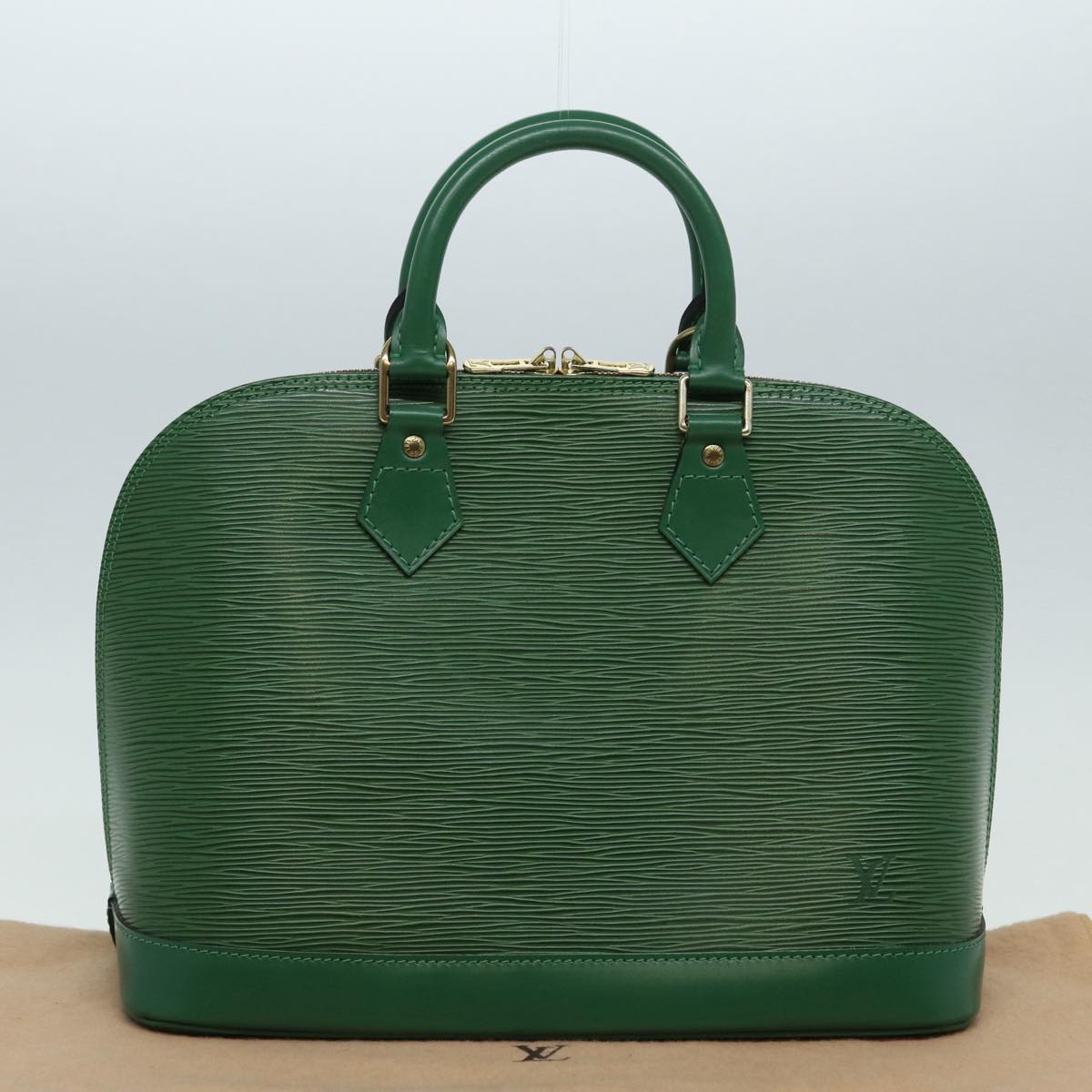 LOUIS VUITTON Epi Alma Hand Bag Borneo Green M52144 LV Auth 84910