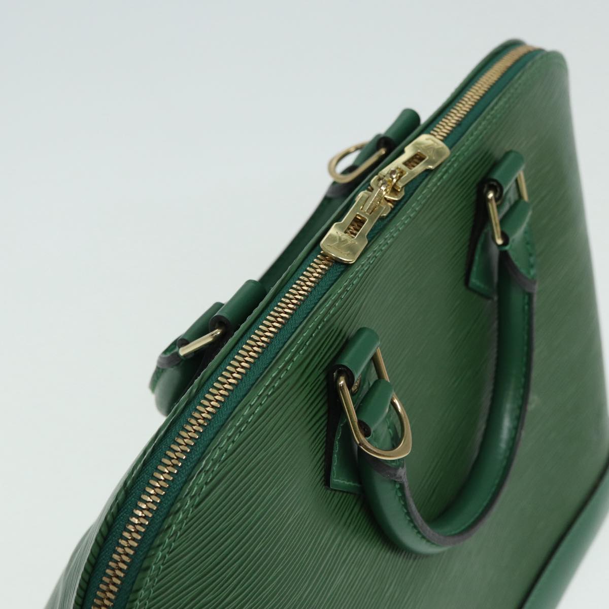 LOUIS VUITTON Epi Alma Hand Bag Borneo Green M52144 LV Auth 84910