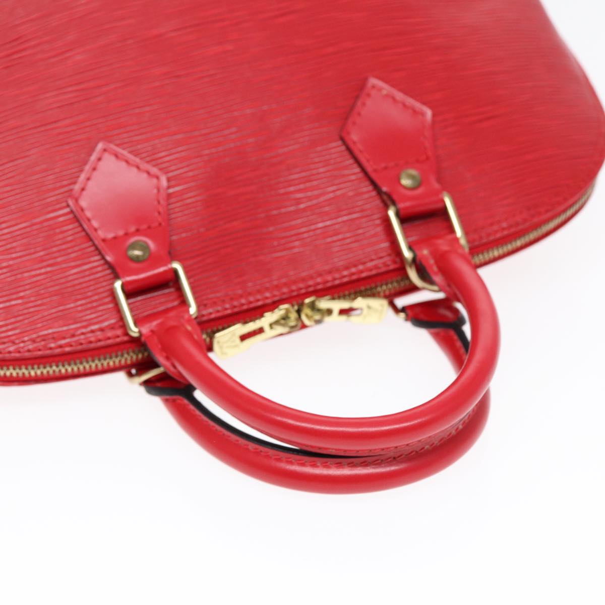 LOUIS VUITTON Epi Alma Hand Bag Castilian Red M52147 LV Auth 84911