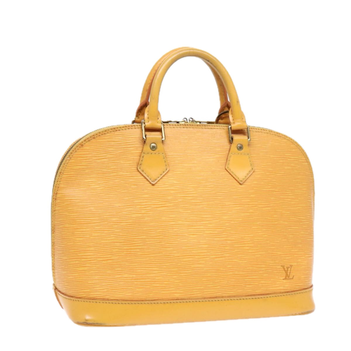 LOUIS VUITTON Epi Alma Hand Bag Yellow M52149 LV Auth 84912