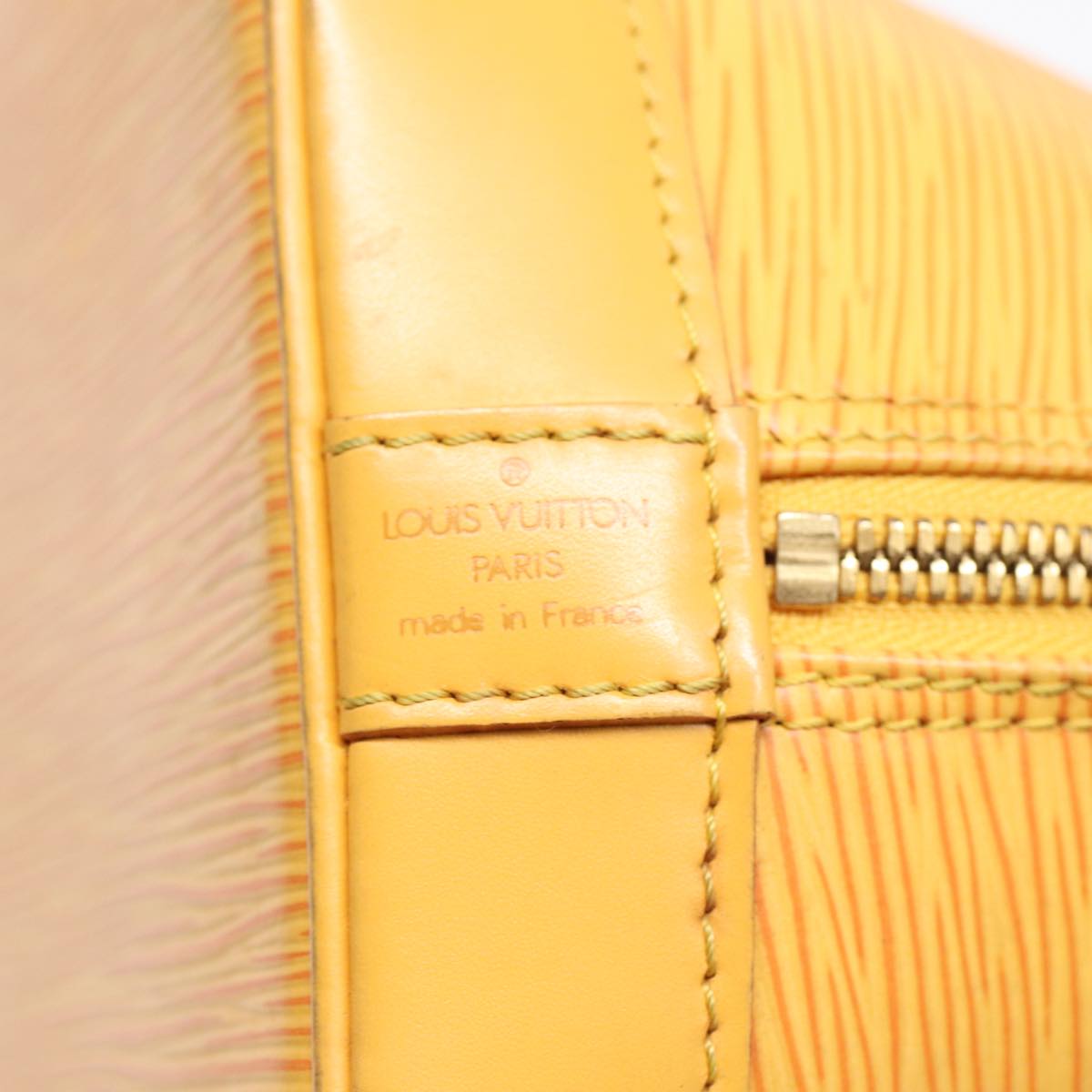 LOUIS VUITTON Epi Alma Hand Bag Yellow M52149 LV Auth 84912