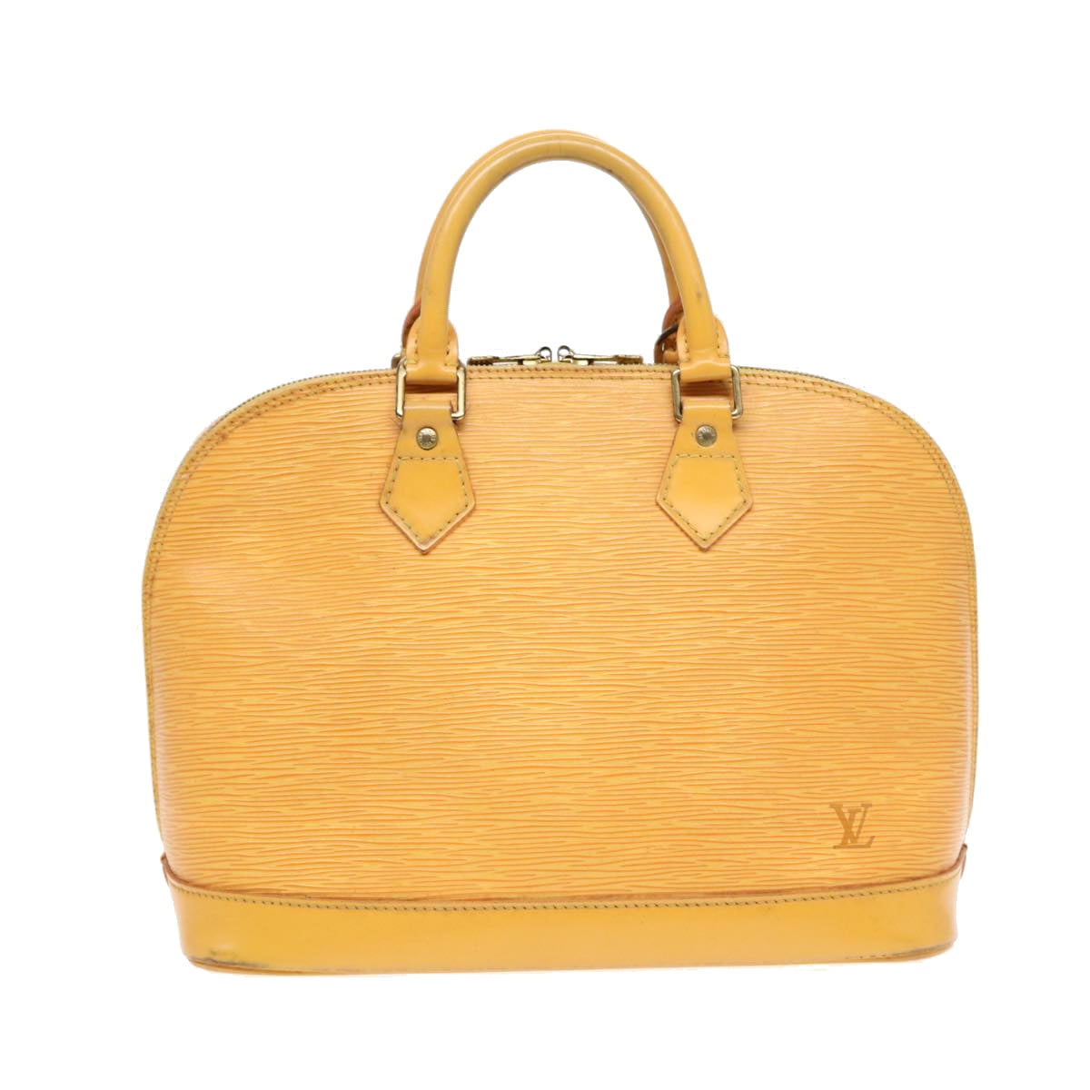 LOUIS VUITTON Epi Alma Hand Bag Yellow M52149 LV Auth 84912