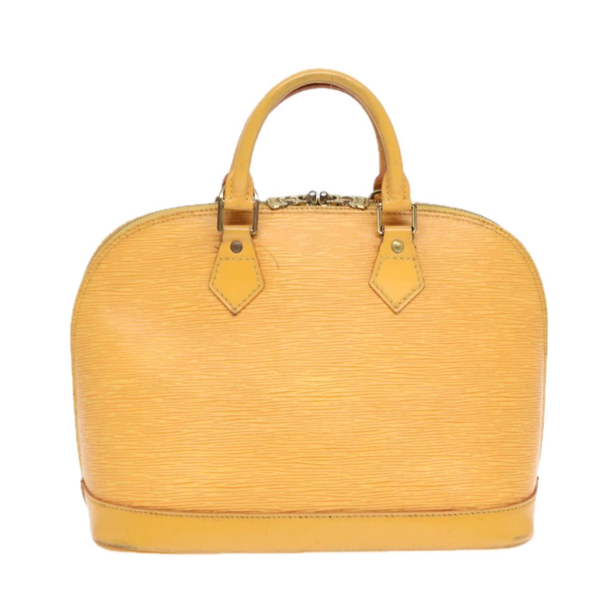 LOUIS VUITTON Epi Alma Hand Bag Yellow M52149 LV Auth 84912