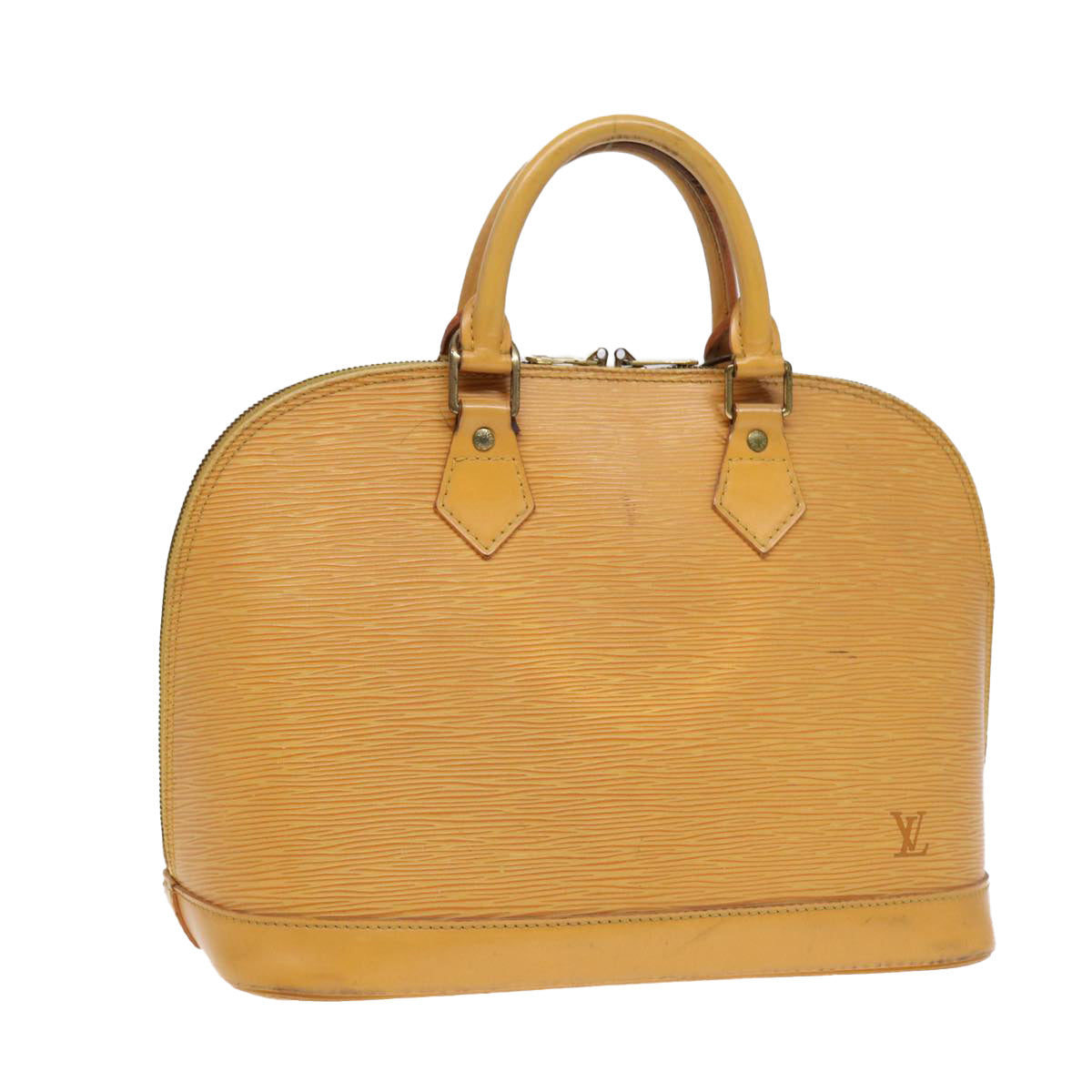 LOUIS VUITTON Epi Alma Hand Bag Yellow M52149 LV Auth 84913