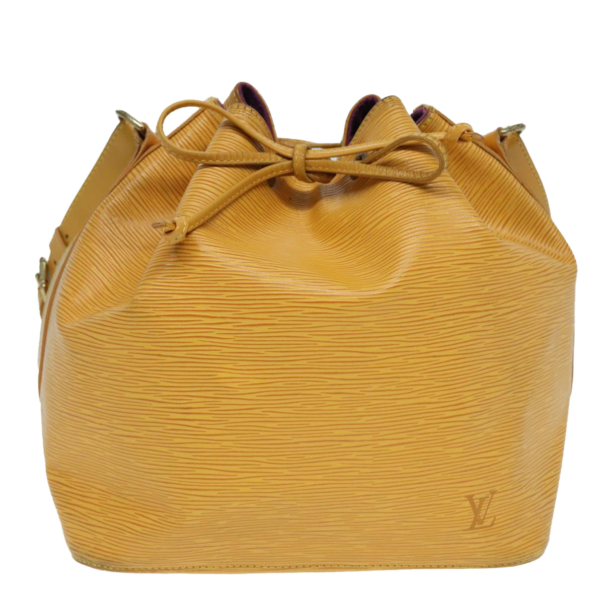 LOUIS VUITTON Epi Petit Noe Shoulder Bag Yellow M44102 LV Auth 84918