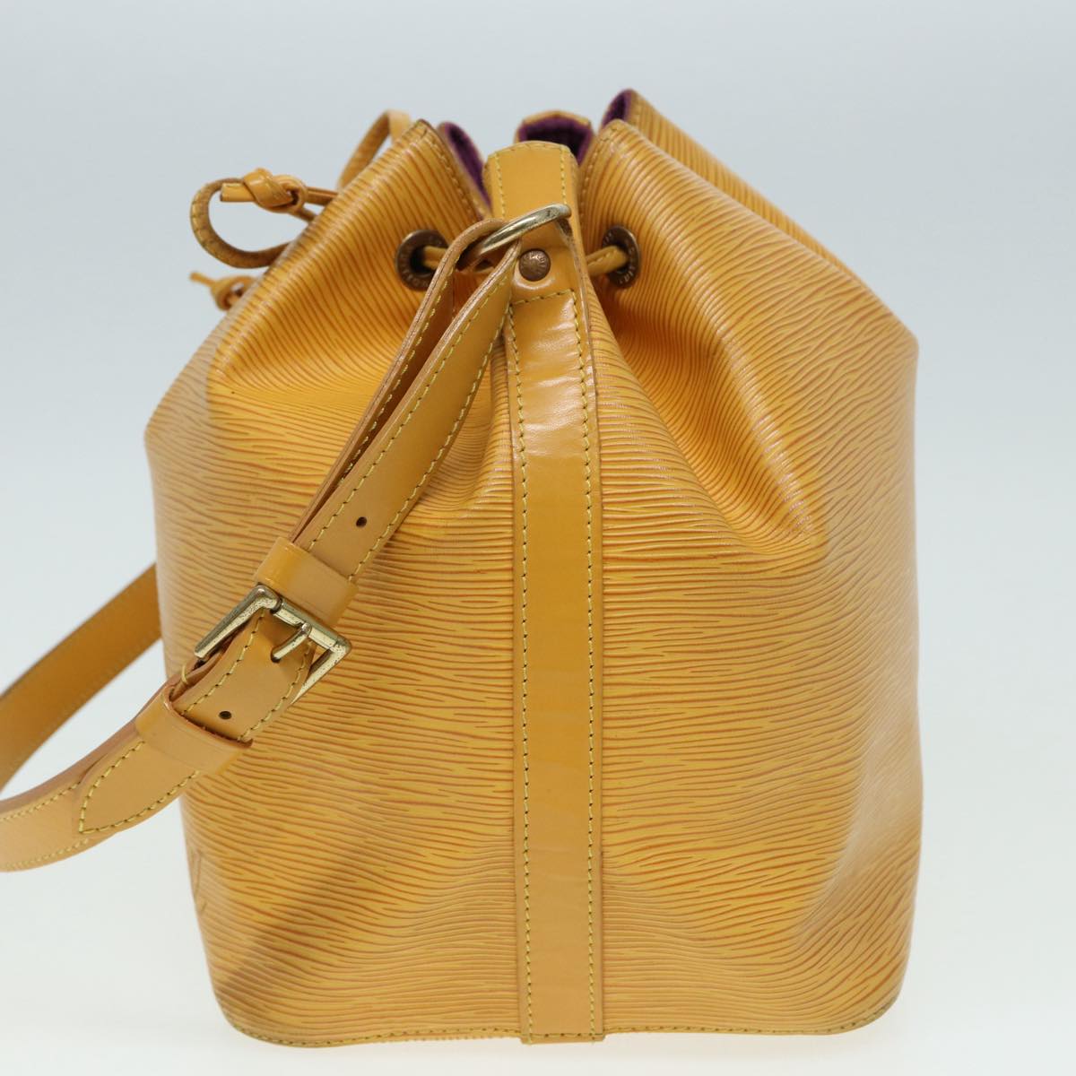 LOUIS VUITTON Epi Petit Noe Shoulder Bag Yellow M44102 LV Auth 84918