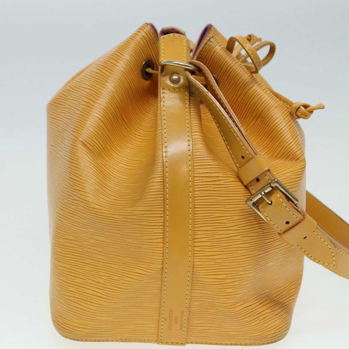 LOUIS VUITTON Epi Petit Noe Shoulder Bag Yellow M44102 LV Auth 84918