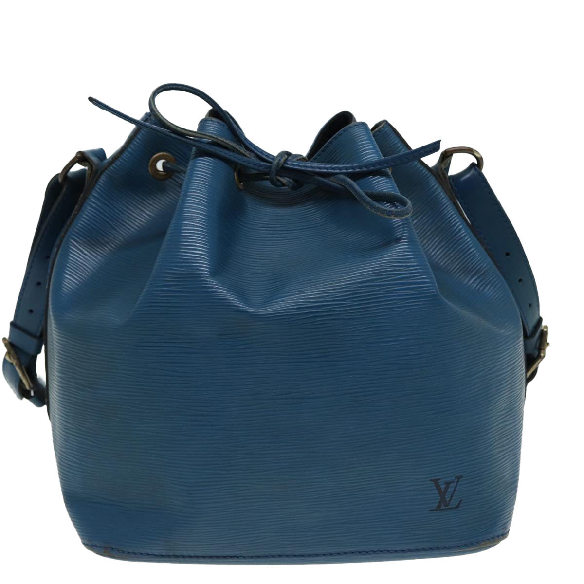 LOUIS VUITTON Epi Petit Noe Shoulder Bag Blue M44105 LV Auth 84919