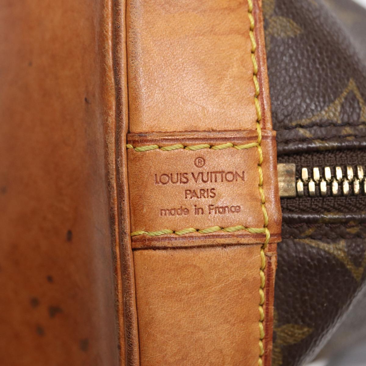 LOUIS VUITTON Monogram Alma Hand Bag M51130 LV Auth 84922