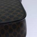 CELINE Macadam Canvas Shoulder Bag PVC Leather Black Auth 84935-17