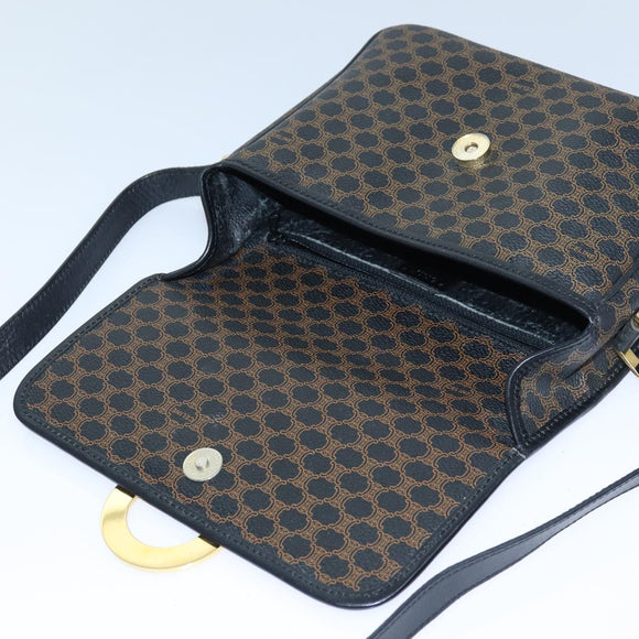 CELINE Macadam Canvas Umhängetasche PVC Leder Schwarz Auth 84935