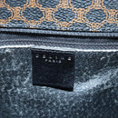 CELINE Macadam Canvas Shoulder Bag PVC Leather Black Auth 84935-19