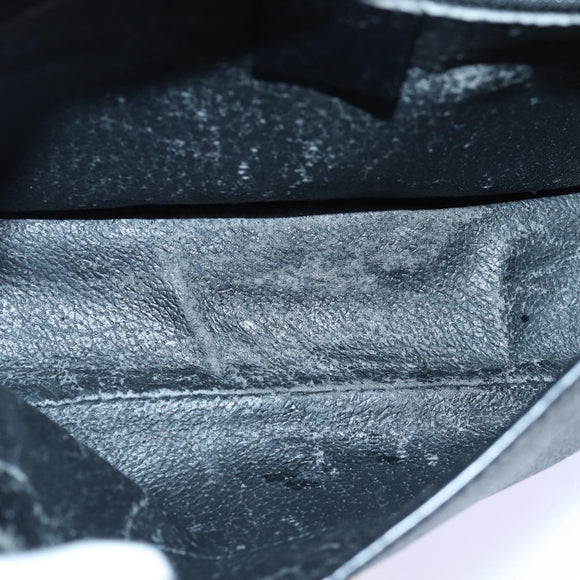 CELINE Macadam Canvas Umhängetasche PVC Leder Schwarz Auth 84935