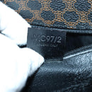 CELINE Macadam Canvas Shoulder Bag PVC Leather Black Auth 84935-12