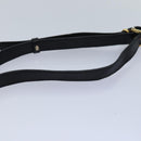 CELINE Macadam Canvas Shoulder Bag PVC Leather Black Auth 84935-8