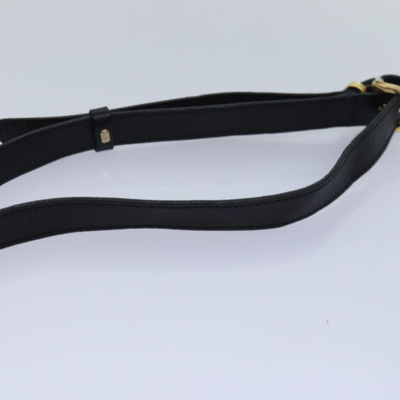 CELINE Macadam Canvas Umhängetasche PVC Leder Schwarz Auth 84935