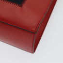 CELINE Shoulder Bag Leather Red Auth 84936-15