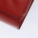 CELINE Shoulder Bag Leather Red Auth 84936-17
