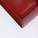 CELINE Shoulder Bag Leather Red Auth 84936-9
