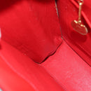 CELINE Shoulder Bag Leather Red Auth 84936-19