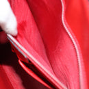 CELINE Shoulder Bag Leather Red Auth 84936-21
