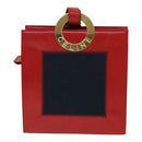CELINE Shoulder Bag Leather Red Auth 84936-13