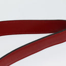 CELINE Shoulder Bag Leather Red Auth 84936-14