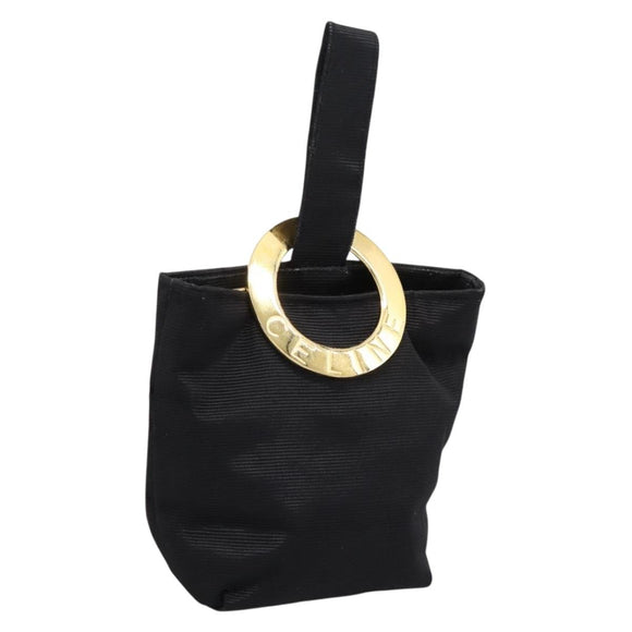 CELINE Pouch Nylon Black Auth 84937