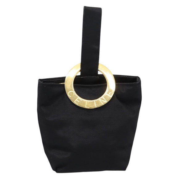 CELINE Pouch Nylon Black Auth 84937