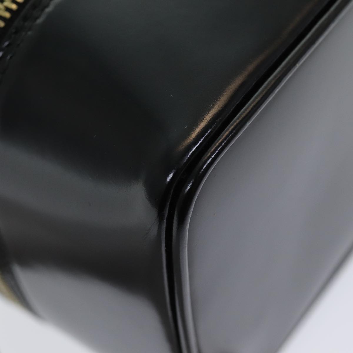 GUCCI Vanity Pouch Black 032 1956 0151 Auth 84938