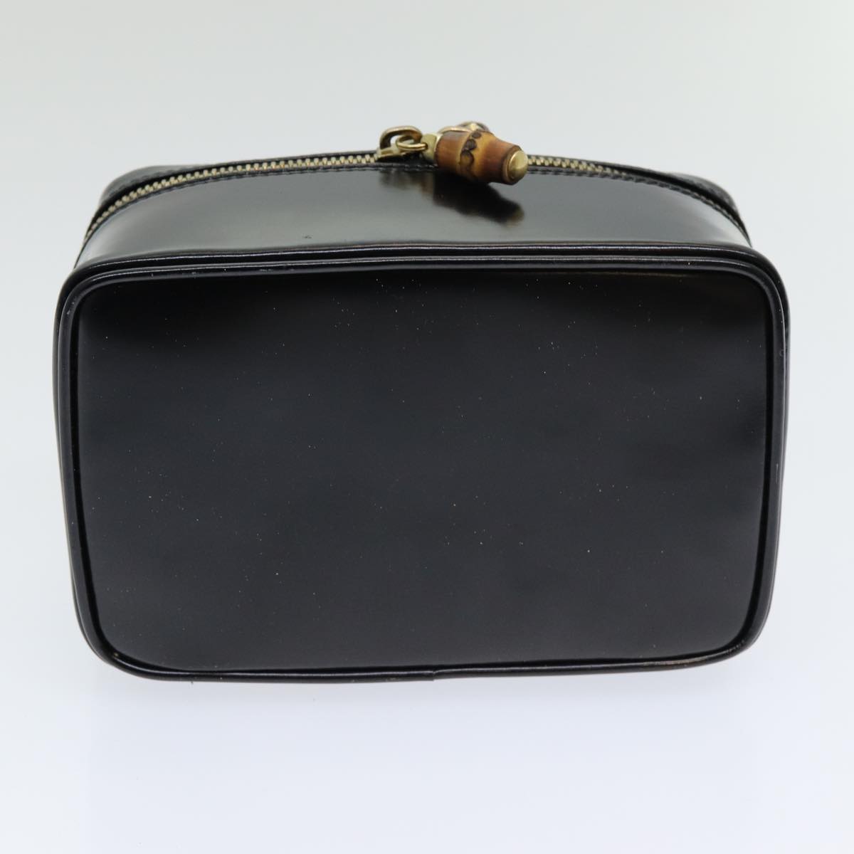 GUCCI Vanity Pouch Black 032 1956 0151 Auth 84938