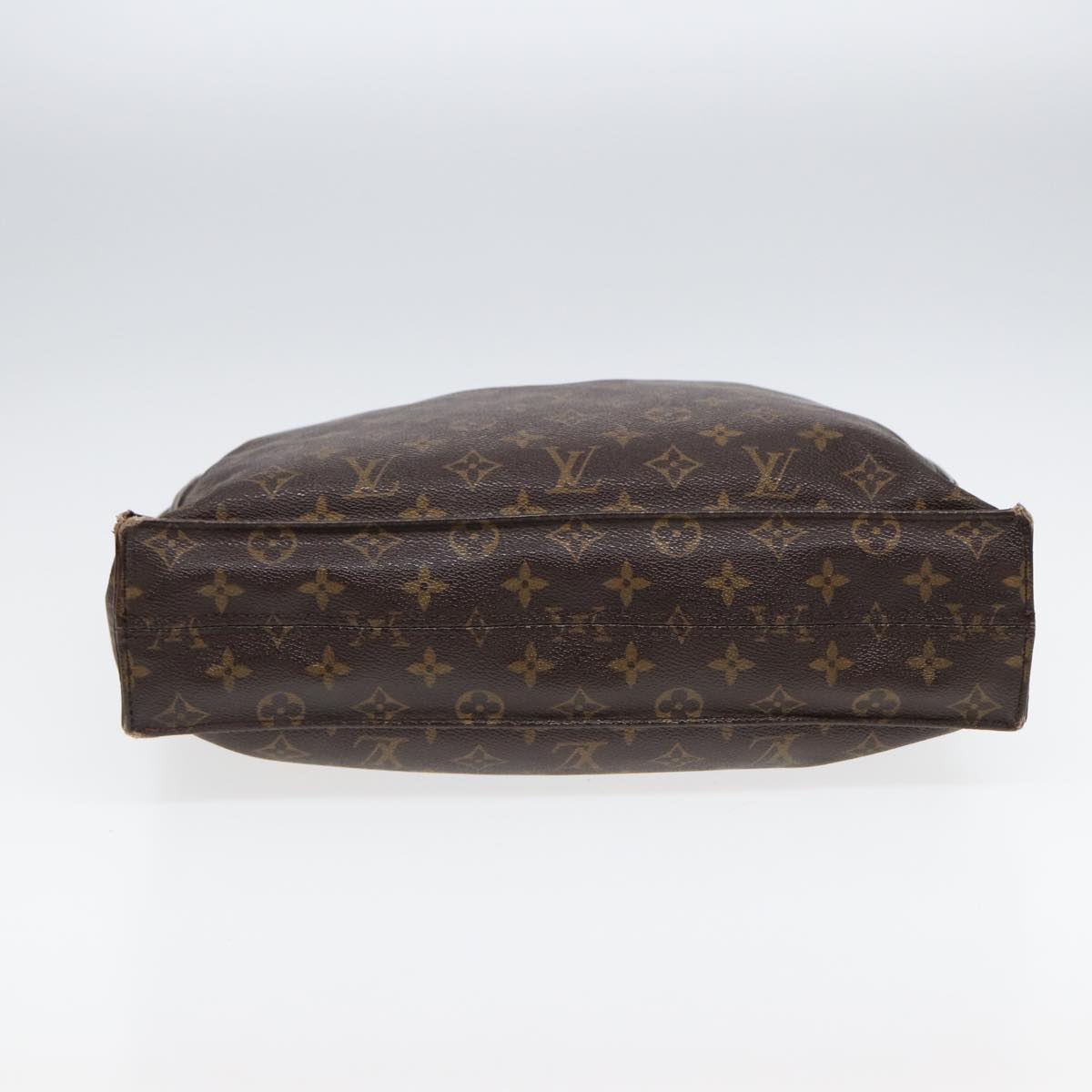 LOUIS VUITTON Monogram Sac Plat Hand Bag M51140 LV Auth 84959