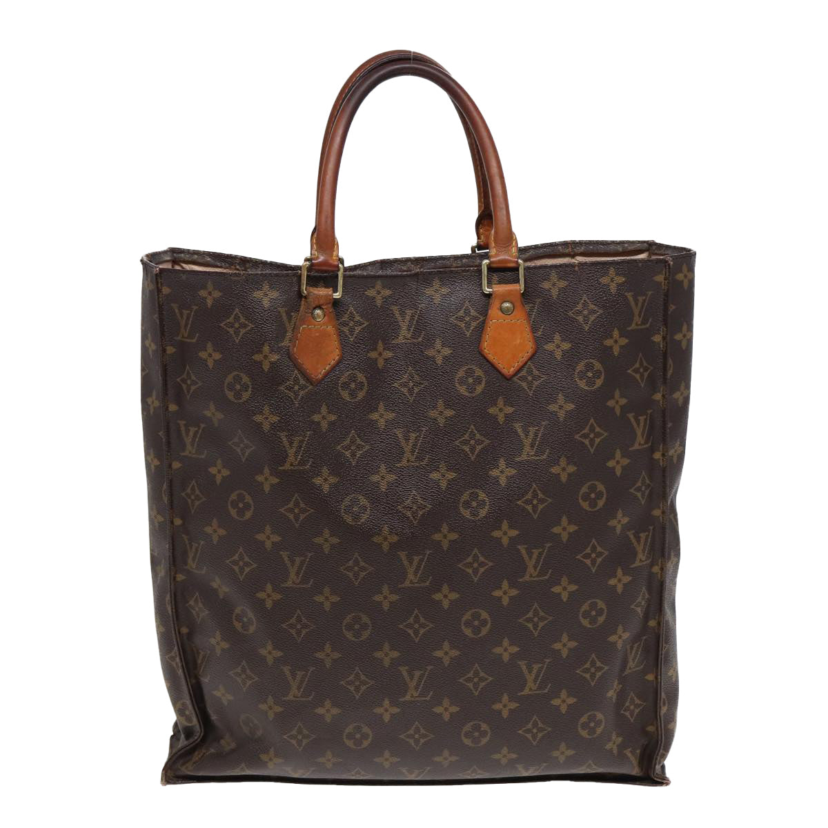 LOUIS VUITTON Monogram Sac Plat Hand Bag M51140 LV Auth 84959 - 0