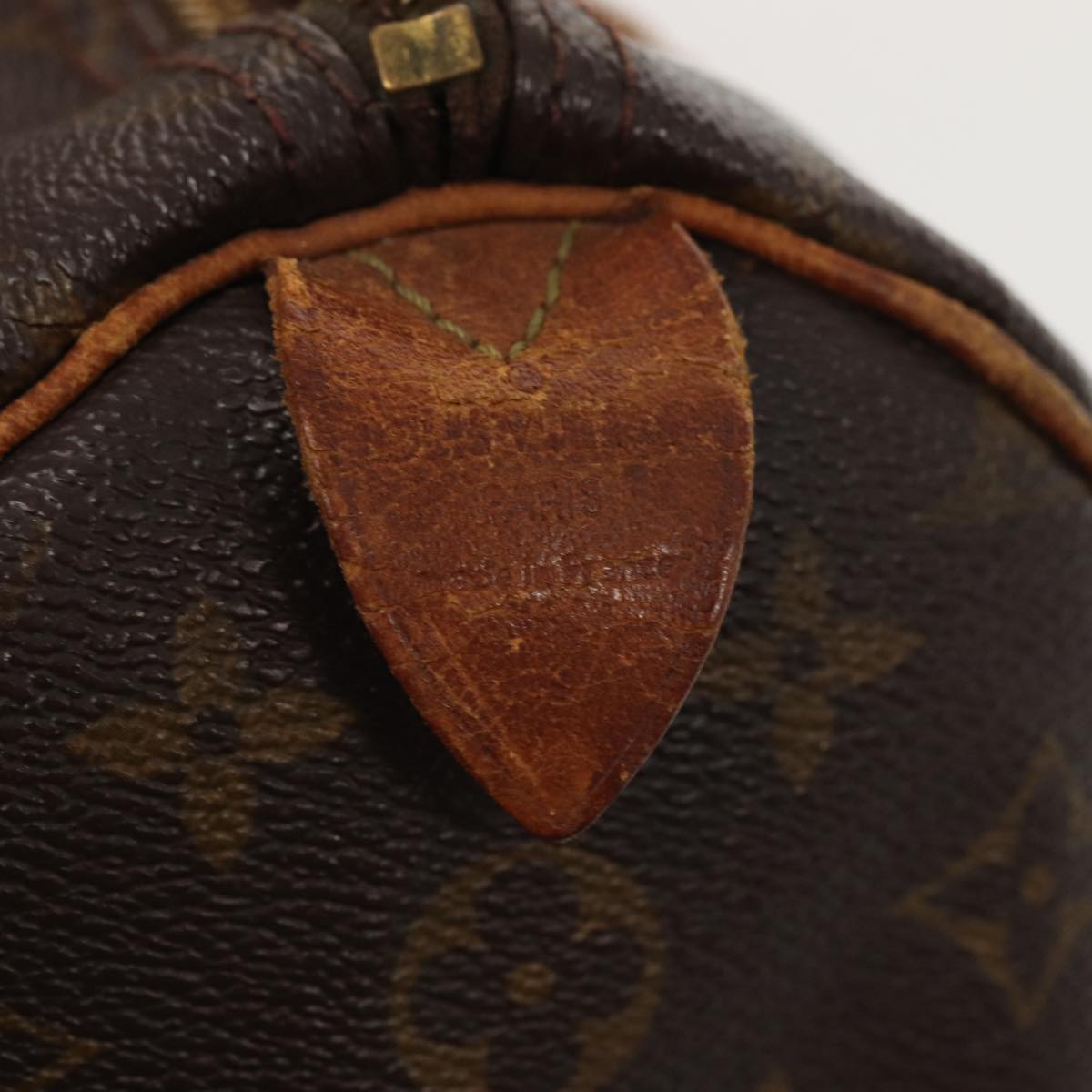 LOUIS VUITTON Monogram Speedy 35 Hand Bag M41524 LV Auth 84960