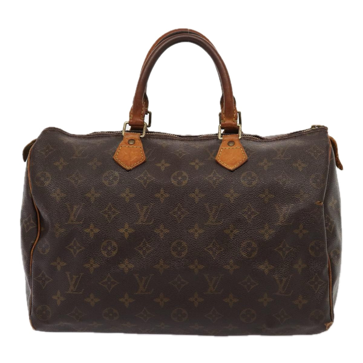 LOUIS VUITTON Monogram Speedy 35 Hand Bag M41524 LV Auth 84960