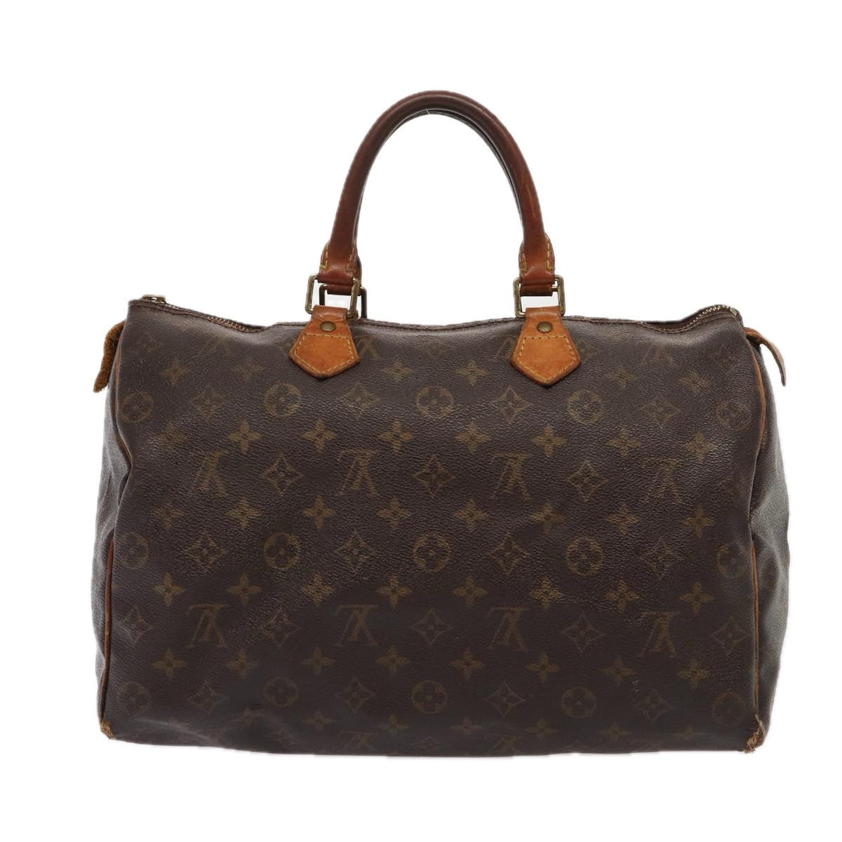 LOUIS VUITTON Monogram Speedy 35 Hand Bag M41524 LV Auth 84960