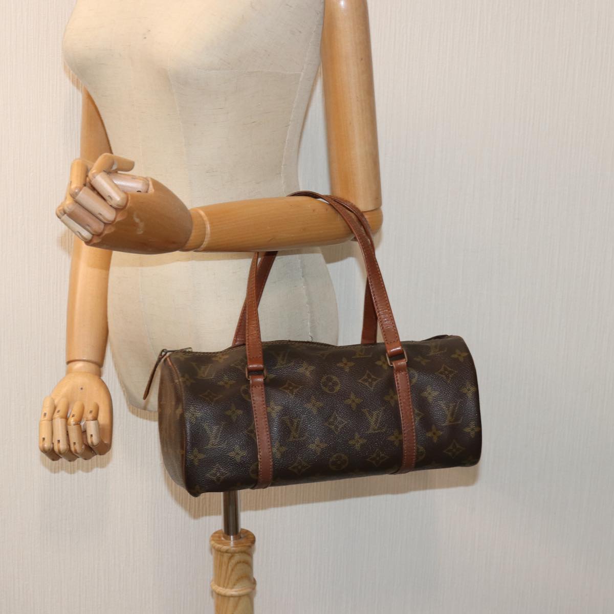 LOUIS VUITTON Monogram Papillon 30 Hand Bag M51385 LV Auth 84963