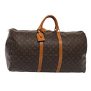 LOUIS VUITTON Monogram Keepall 60 Boston Bag M41422 LV Auth 84971-1