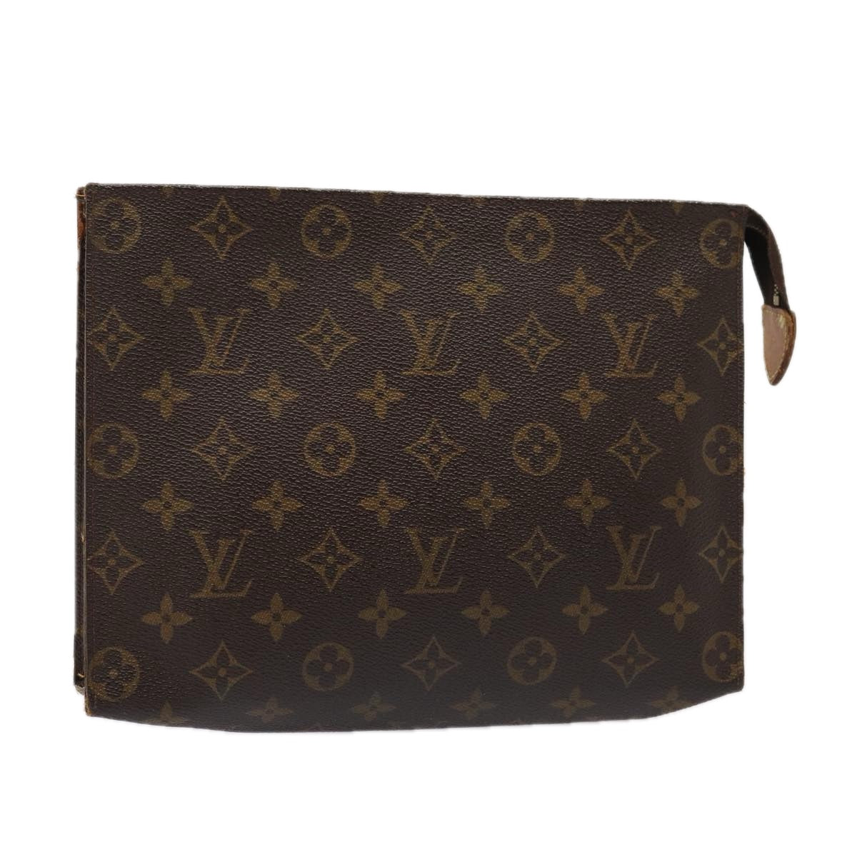 LOUIS VUITTON Monogram Poche Toilette 26 Pouch M47542 LV Auth 84983