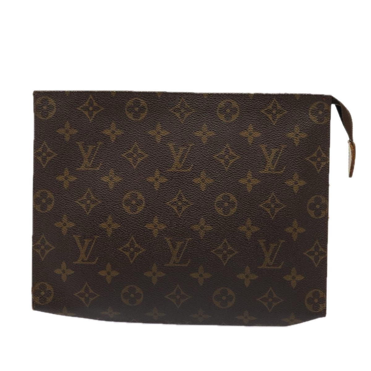 LOUIS VUITTON Monogram Poche Toilette 26 Pouch M47542 LV Auth 84983